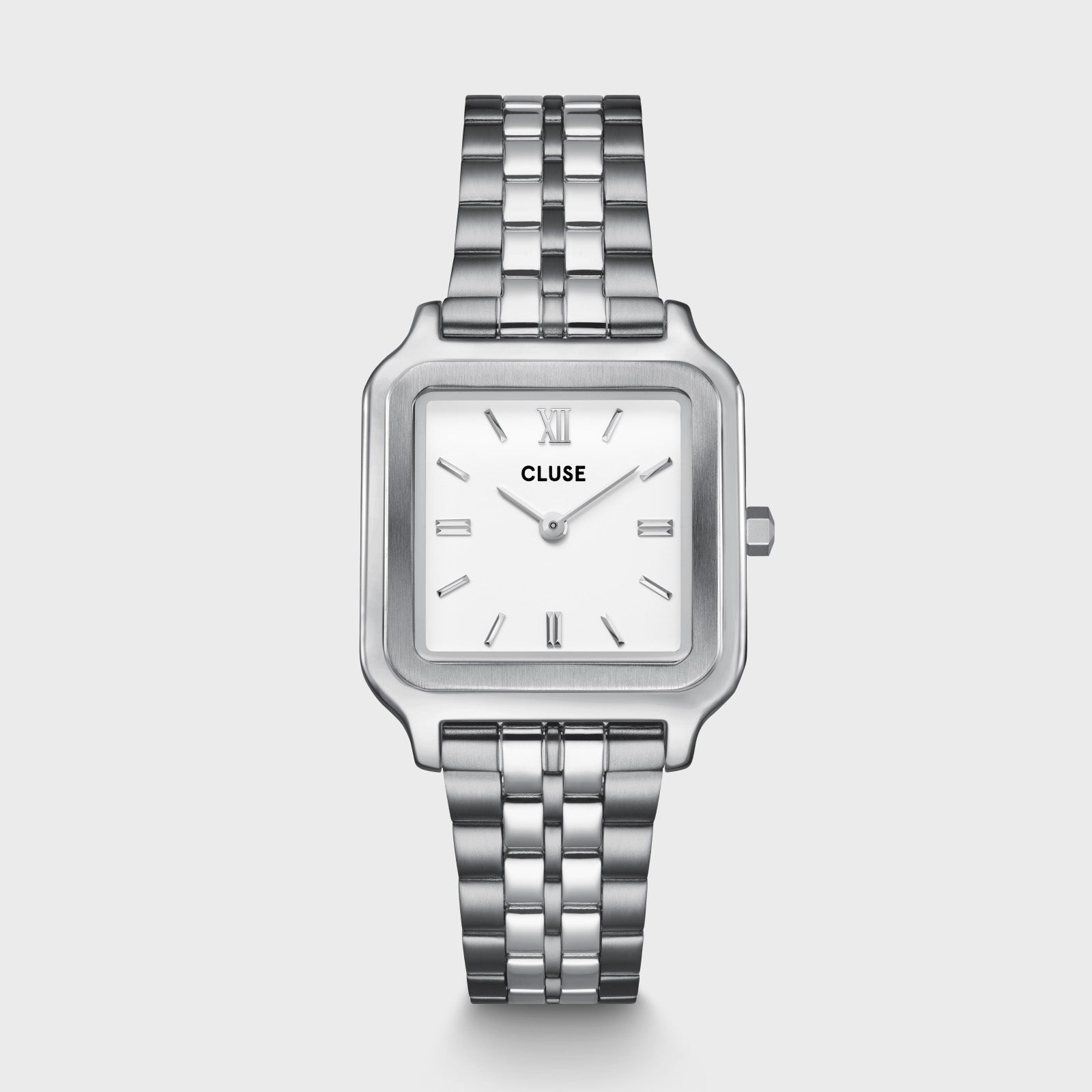 Gift Box Gracieuse Watch Steel, White & Élevé Tennis Bracelet, Silver Colour