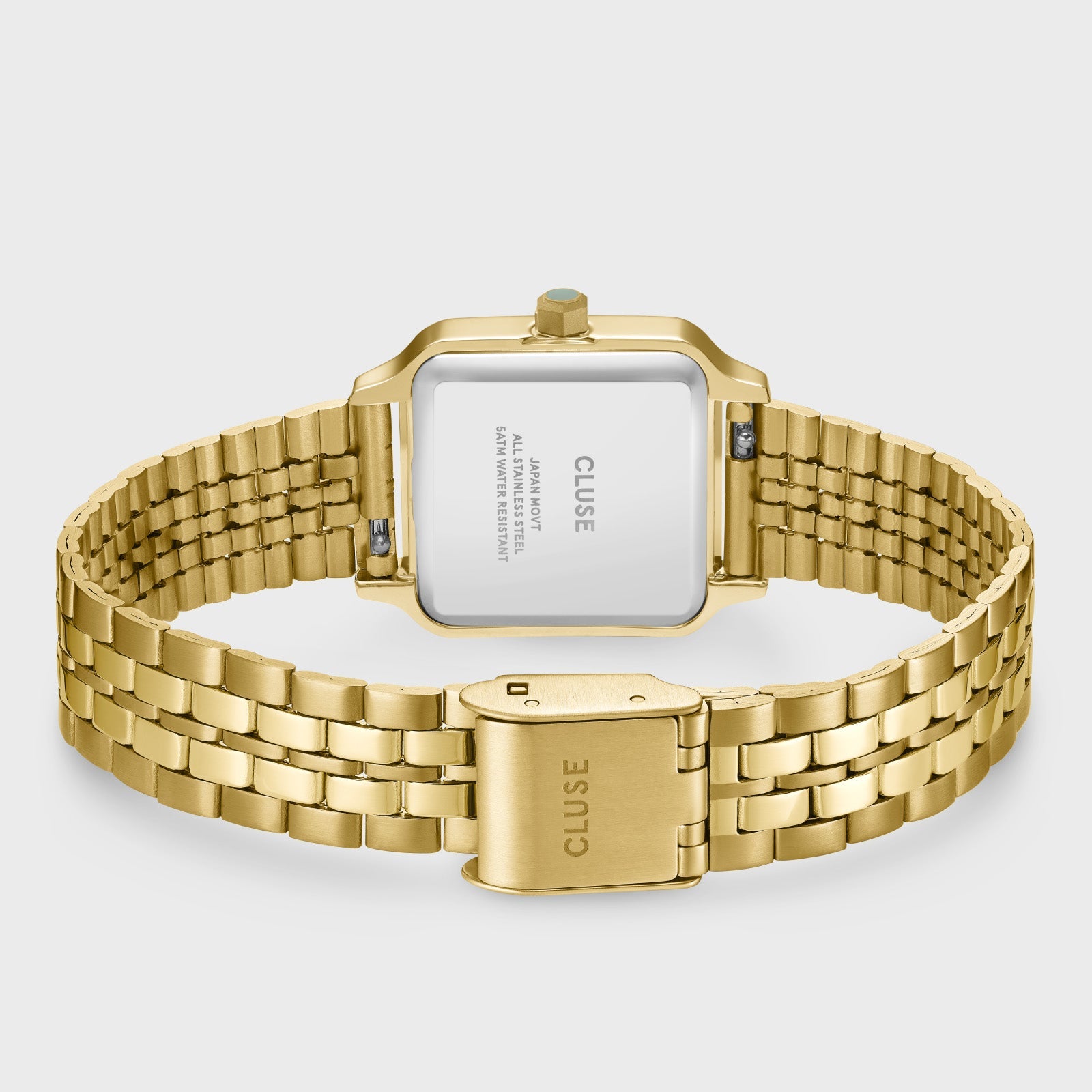 Gracieuse Petite Watch Steel, Sage Green, Gold Colour