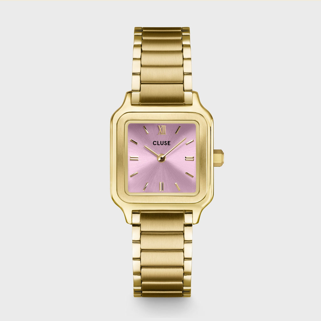 Gracieuse Petite Watch Steel, Mauve Pink, Gold Colour