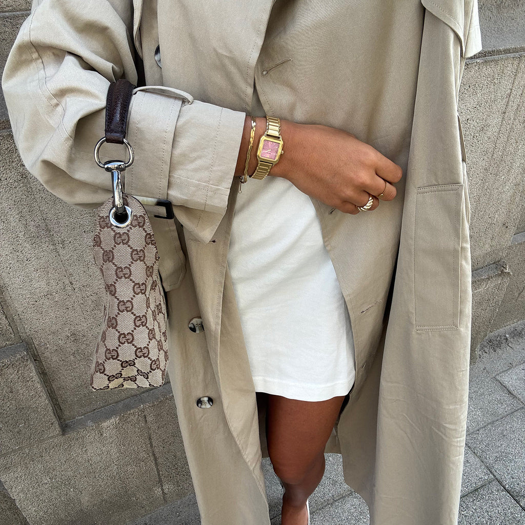 Gracieuse Petite Watch Steel, Mauve Pink, Gold Colour